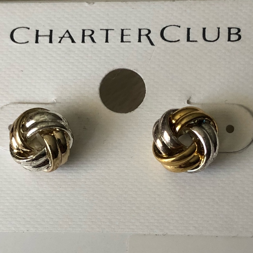 Charter Club Love Knot Earrings